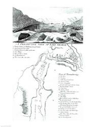 A Perspective View of Lake George and a Plan of Ticonderoga | Obraz na stenu