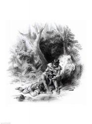 Illustration from 'The Last of the Mohicans | Obraz na stenu