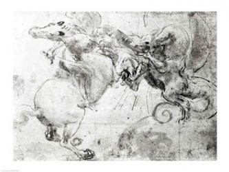 Battle between a Rider and a Dragon, c.1482 | Obraz na stenu