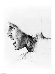 Study for the head of a soldier in 'The Battle of Anghiari' | Obraz na stenu