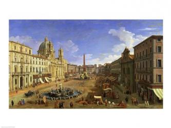 View of the Piazza Navona, Rome | Obraz na stenu
