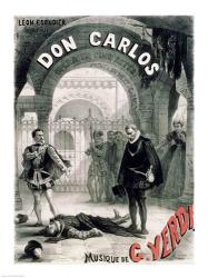 Poster advertising 'Don Carlos' | Obraz na stenu