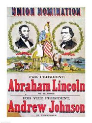 Electoral campaign poster for the Union nomination with Abraham Lincoln | Obraz na stenu