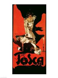 Poster advertising a performance of Tosca, 1899 | Obraz na stenu