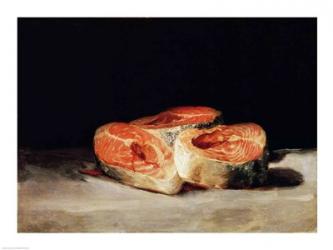 Still Life with Slices of Salmon | Obraz na stenu