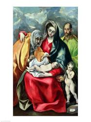 The Holy Family with St.Elizabeth | Obraz na stenu