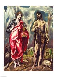 St John the Evangelist and St. John the Baptist | Obraz na stenu