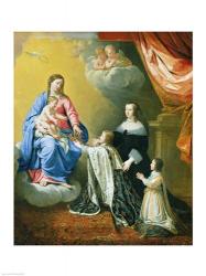The Virgin Mary gives the Crown and Sceptre to Louis XIV, 1643 | Obraz na stenu