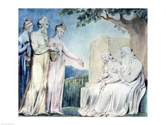 Illustrations of the Book of Job; Job accepting Charity, 1825 | Obraz na stenu