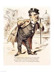 Caricature of Chester Alan Arthur, c.1883 | Obraz na stenu