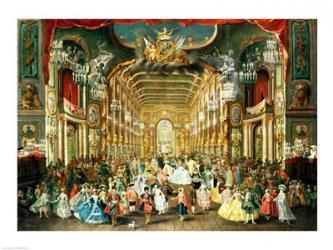 Masked Ball in the Hoftheater, Bonn, 1754 | Obraz na stenu