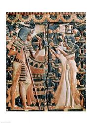 Tutankhamun and his wife Ankhesenamun in a garden | Obraz na stenu