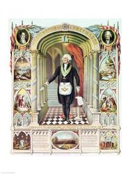 George Washington as a Freemason | Obraz na stenu
