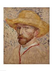 Self Portrait with Straw Hat, 1887 | Obraz na stenu