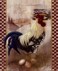 Checkered Past Rooster | Obraz na stenu