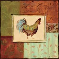 Patchwork Rooster IV | Obraz na stenu