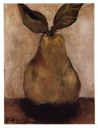 Golden Pear On Beige | Obraz na stenu