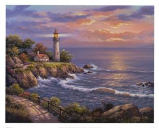 Sunset At Lighthouse Point | Obraz na stenu
