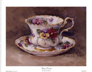 Pansy Teacup | Obraz na stenu