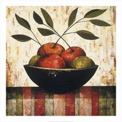 Fruit Bowl on Silk | Obraz na stenu