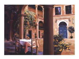 Steve Hepburn - A Lemon Scented Courtyard Size 31.5x23.5 | Obraz na stenu
