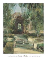 Jose luis Castrillo - Fuentes y Jardines Size 35x44 | Obraz na stenu