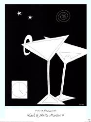 Black and White Martini II | Obraz na stenu