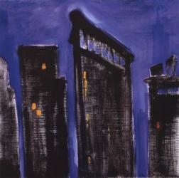 Blue Cityscape | Obraz na stenu