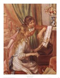 Two Young Girls at the Piano | Obraz na stenu