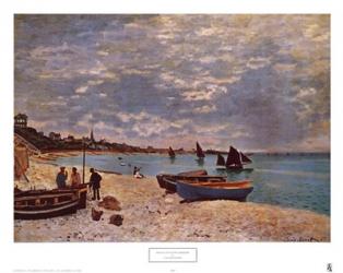 Beach at Sainte-Adresse | Obraz na stenu