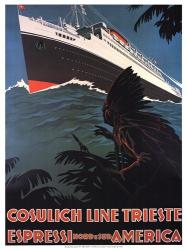 Cosulich Line Trieste | Obraz na stenu