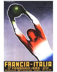 Francia Italia Foot Ball 1935 | Obraz na stenu