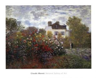 The Artist's Garden in Argenteuil (A Corner of the Garden with Dahlias), c.1873 | Obraz na stenu