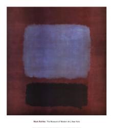 No. 37/No. 19 (Slate Blue and Brown on Plum), 1958 | Obraz na stenu