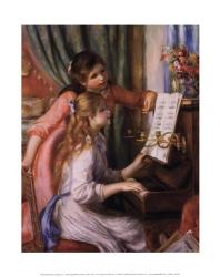 Two Young Girls at the Piano | Obraz na stenu