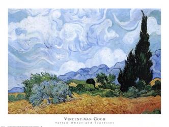 A Wheat Field with Cypresses, c.1889 | Obraz na stenu