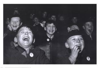 Boys Laugh at Children's Movie Session | Obraz na stenu