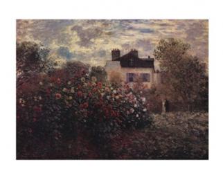 The Artist's Garden in Argenteuil (A Corner of the Garden with Dahlias), c.1873 | Obraz na stenu