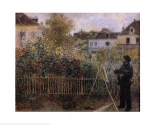 Monet Painting in the Garden at Argenteuil, 1873 | Obraz na stenu