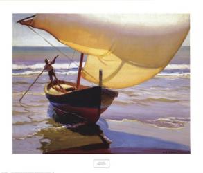Arthur grover Rider - Fishing Boat, Spain Size 27x32 | Obraz na stenu