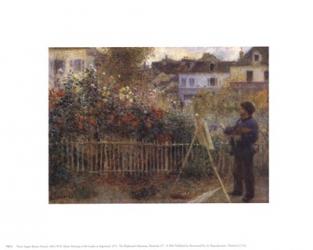 Monet Painting in the Garden at Argenteuil, 1873 | Obraz na stenu