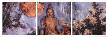 Guanyin Triptypch | Obraz na stenu