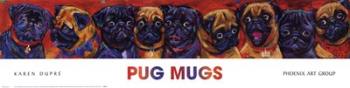 Pug Mugs | Obraz na stenu