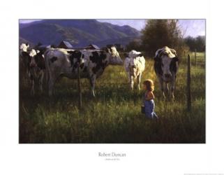 Anniken and the Cows | Obraz na stenu
