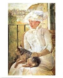 Woman with Dog | Obraz na stenu