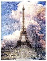 Distressed Eiffel Tower | Obraz na stenu