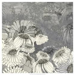 Flowers on Grey II | Obraz na stenu