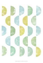 Semi Circle Block Print II | Obraz na stenu