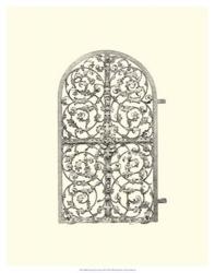 B&W Wrought Iron Gate VII | Obraz na stenu