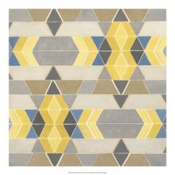 Blue and Yellow Geometry I | Obraz na stenu